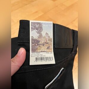 NWT nudie jeans lean dean dry black denim